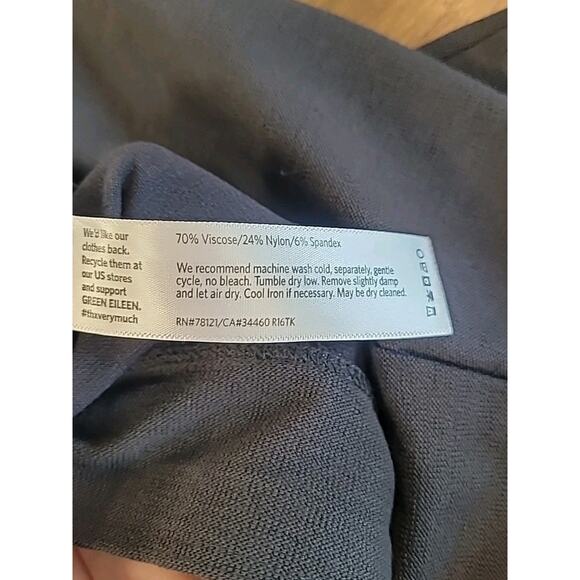 Eileen Fisher Slate Washable Stretch Crepe Slim Ankle Pants – Women’s L – EUC - Picture 5 of 8